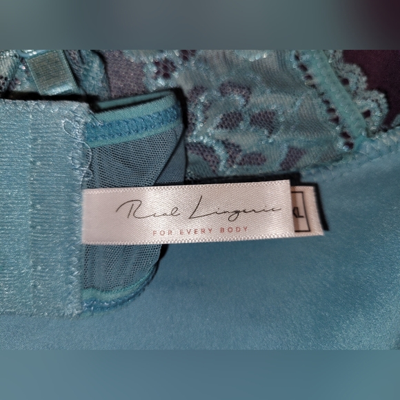 Real lingerie mint green lacy bralette XL - Picture 6 of 8